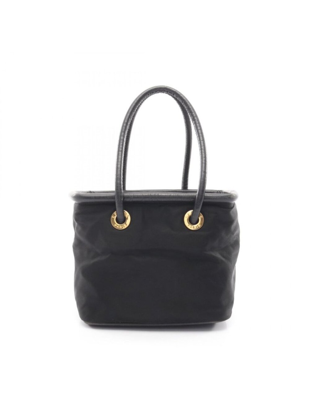 Celine Seri Handbag Sa Ninelelogo Black Nylon Leather - Picture 1 of 9
